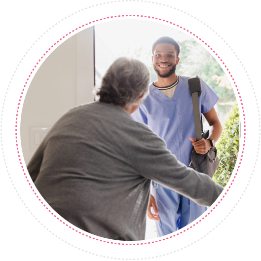 welcoming sabalcare homecare worker